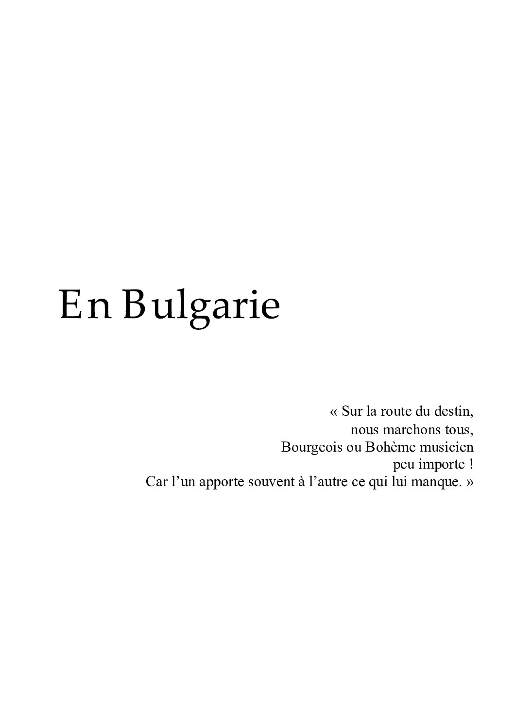 En Bulgarie